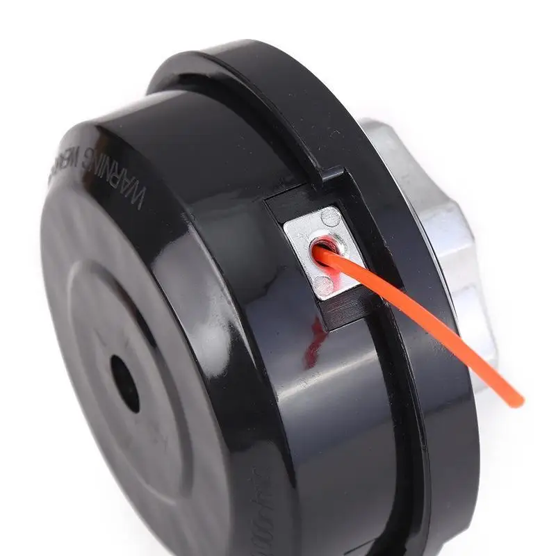 Heavy Duty Grass Trimmer Head High Strength Aluminum Cap Easy Line Feed for Home Garden Yard Weed Removal