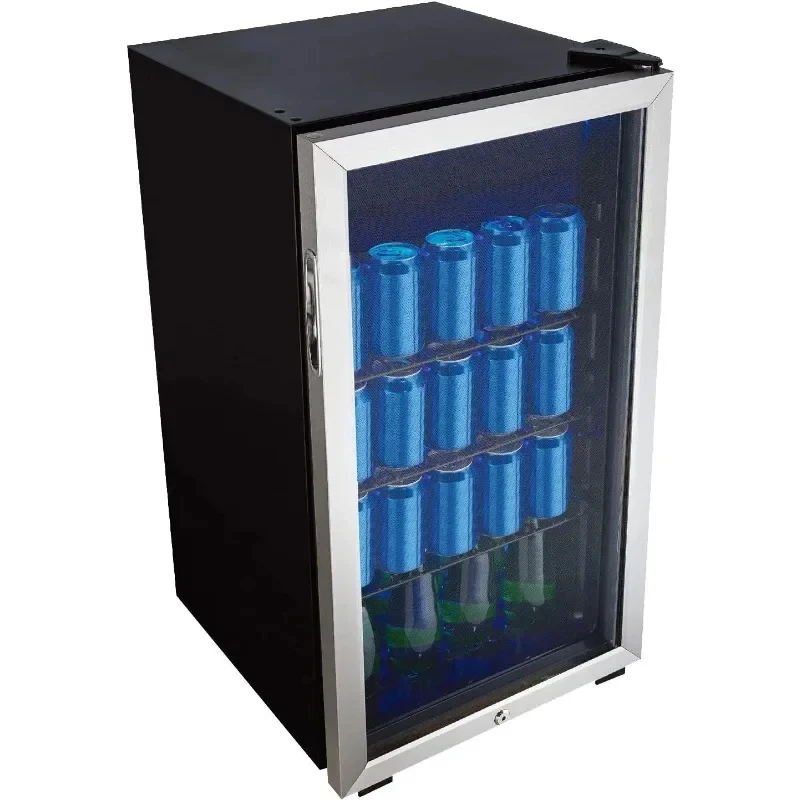 Beverage Center Freestanding Drinks Refrigerator for Basement Dining Living Room-Bar Fridge Perfect for Beer Pop Water