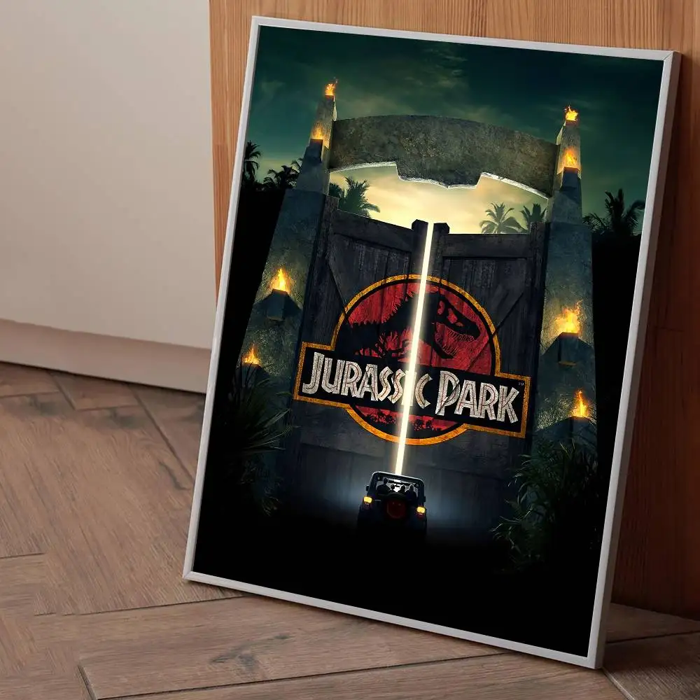 J-Jurassic P-Park динозавр постер фильма высокого качества печать водостойкая настенная художественная наклейка для бара гостиная Декор подарок