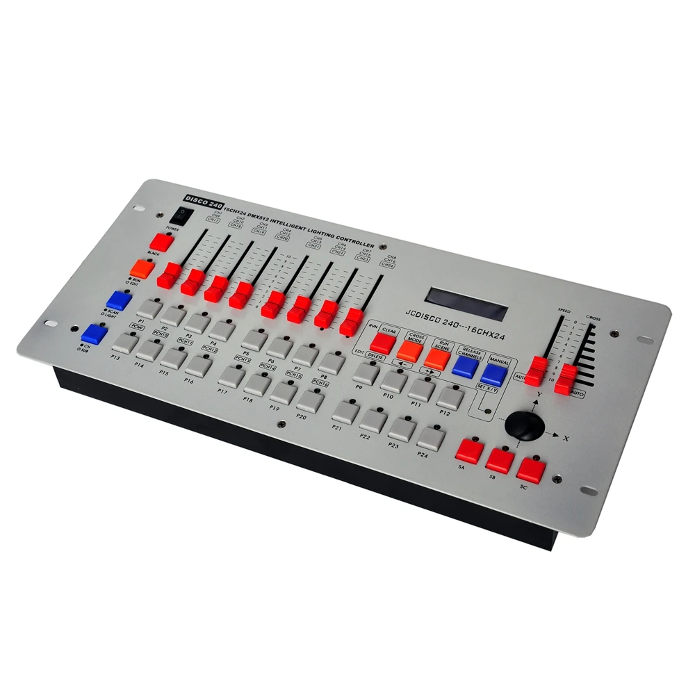 Best Price 240 DMX Controller wireless function JoySticker,Disco 240DMX 512 Console,240 DMX Channel Console 16x24CH DJ Disco