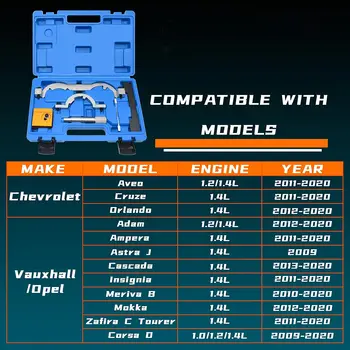 Sada na časování turbodmychadla pro Vauxhall, Opel, Chevrolet, Aveo, Cruze, Orlando, Adam, Ampera, Astra J, Cascada 1.0, 1.2, 1.4 L 10 nejlepší prodej přípravek pro načasování Chevroletu - №10