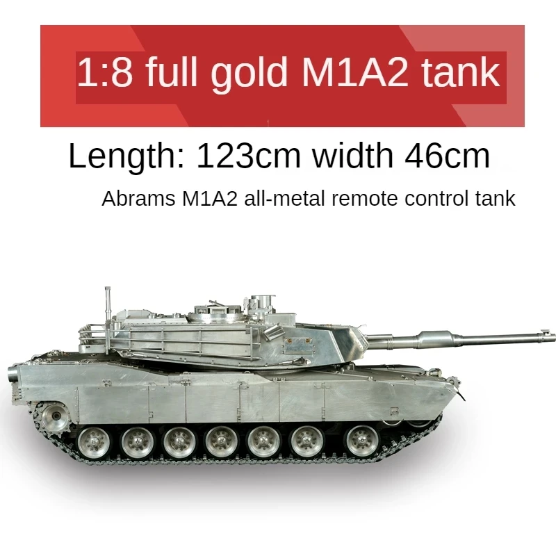 Heng Long 1/16 1/8 1/6 Full Metal Giant Large Tank German Tiger Electric Remoted Aluminium Alloy TOUCAN Model 2.4G M1A2 Chariot