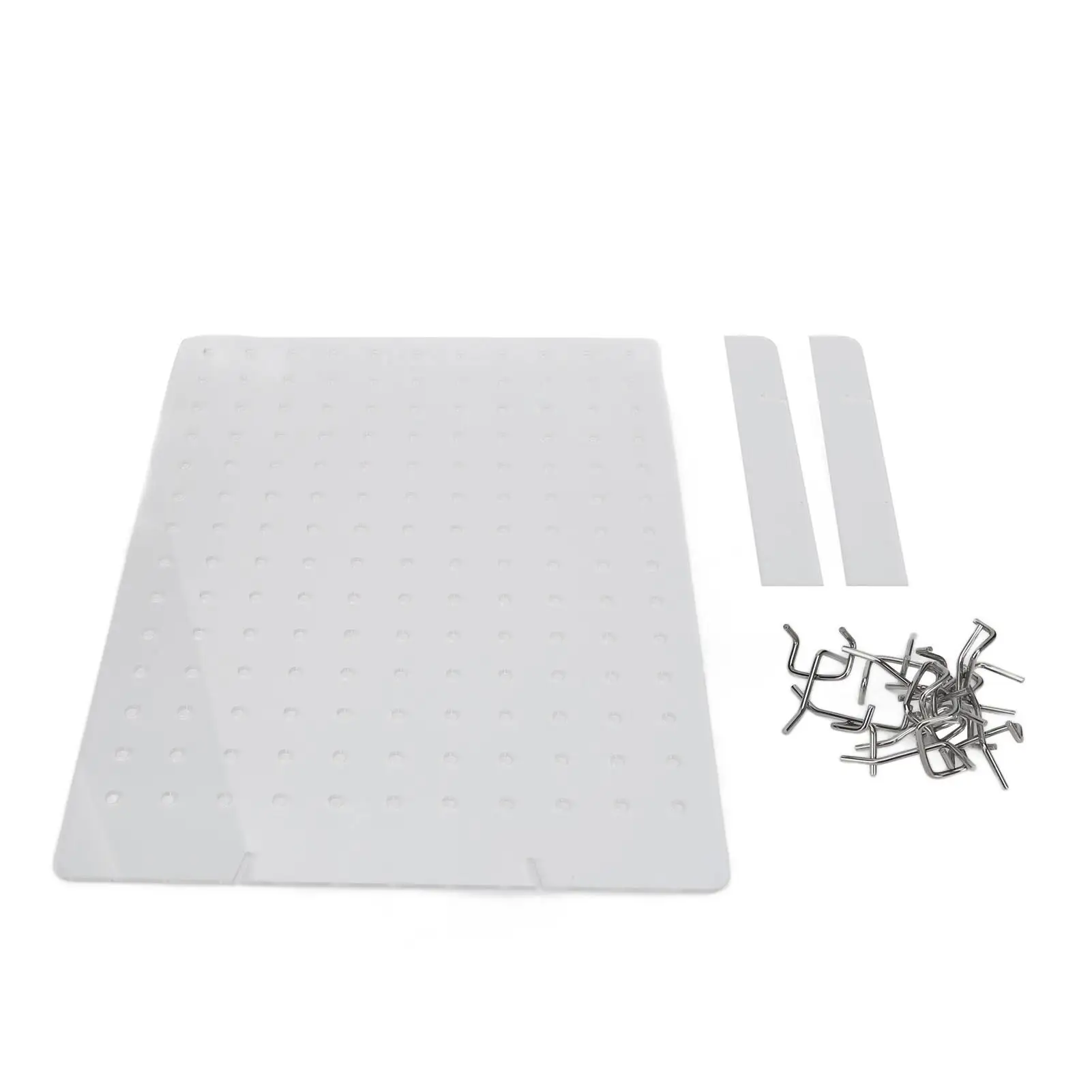 

Acrylic Clear Pegboard Stand Durable Jewelry Display Organizer for Craft Shows for necklaces for home Decor