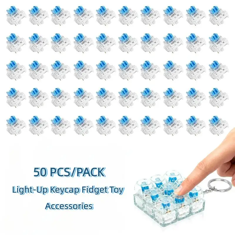 50Pcs Keyboard Switch Keyboard Clicker Key Replacement 3 Pin Tactile Switch For Mechanical Keyboard
