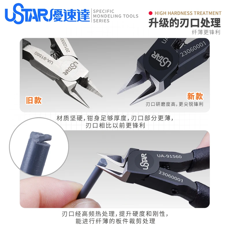 USTSR Chrome Vanadium Steel Double Edged Cutting Pliers For Gundam Model Making  Side Cutter Dedicated Craft DIY Tools