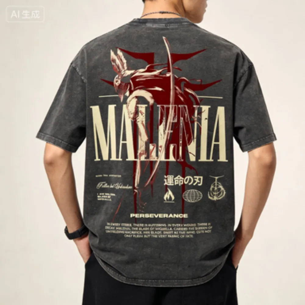 Summer Men New T-shirt Suitable for Gamers Universal  Style  Both Men and Women Fashionable and Versatile Trendy and Comfortable