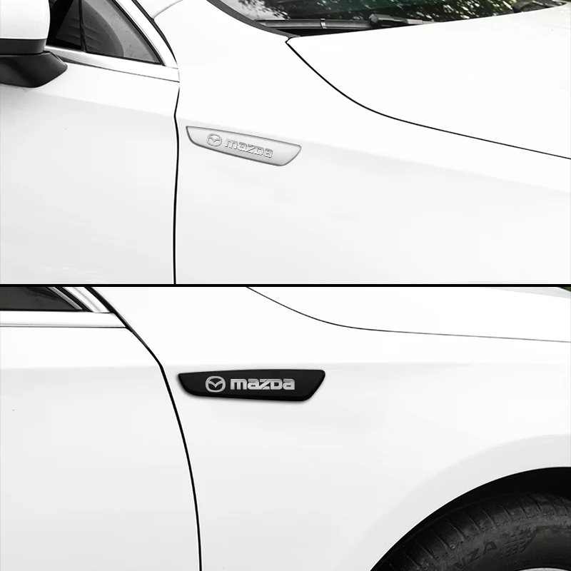 2 قطعة ثلاثية الأبعاد سيارة معدنية درابزين الجانب الجناح شعار شارة ملصق لمازدا 3 6 2 CX3 CX5 CX9 Atenza Axela Demio MS BK GH MP RX8 MX5 CX30 #5