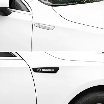 2張3D金屬車側翼標示貼紙,適用於馬自達3 6 2 CX3 CX5 CX9 Atenza Axela Demio MS BK GH MP RX8 MX5 CX30 10 最佳銷售 馬自達2轎車 - №5