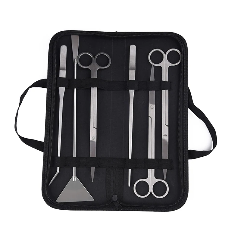 Aquarium Tools Set Stainless Steel Aquarium Tank Aquatic Plant Tool Kits Scissors Shovel Water Plants Grass Aquatic Cleaning