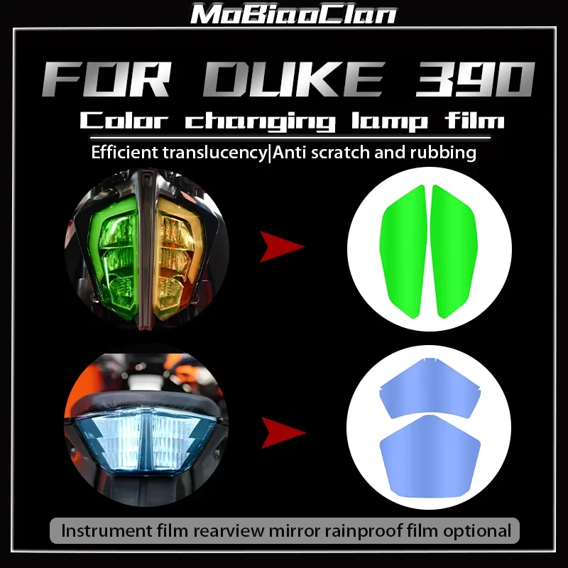 

For KTM DUKE390 duke 390 2021 Motorcycle Headlight flim instrument filmMotorcycle modification protective film