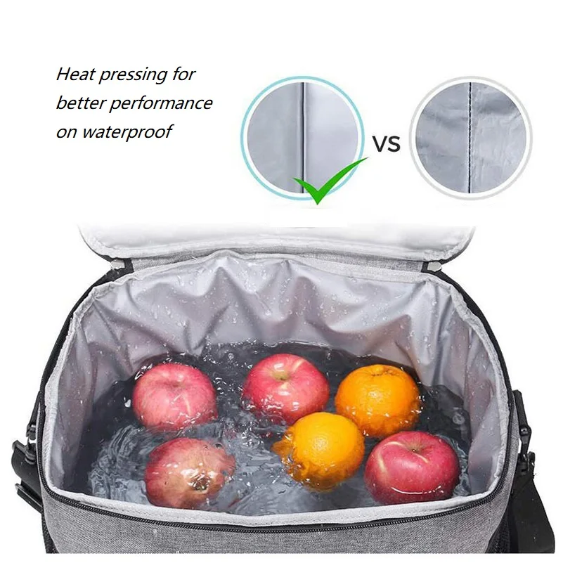 15L Portable Insulated Thermal Cooler Lunch Bag Waterproof  Durable Tote for Picnic Outdoor Dinner Camping Food Container Box