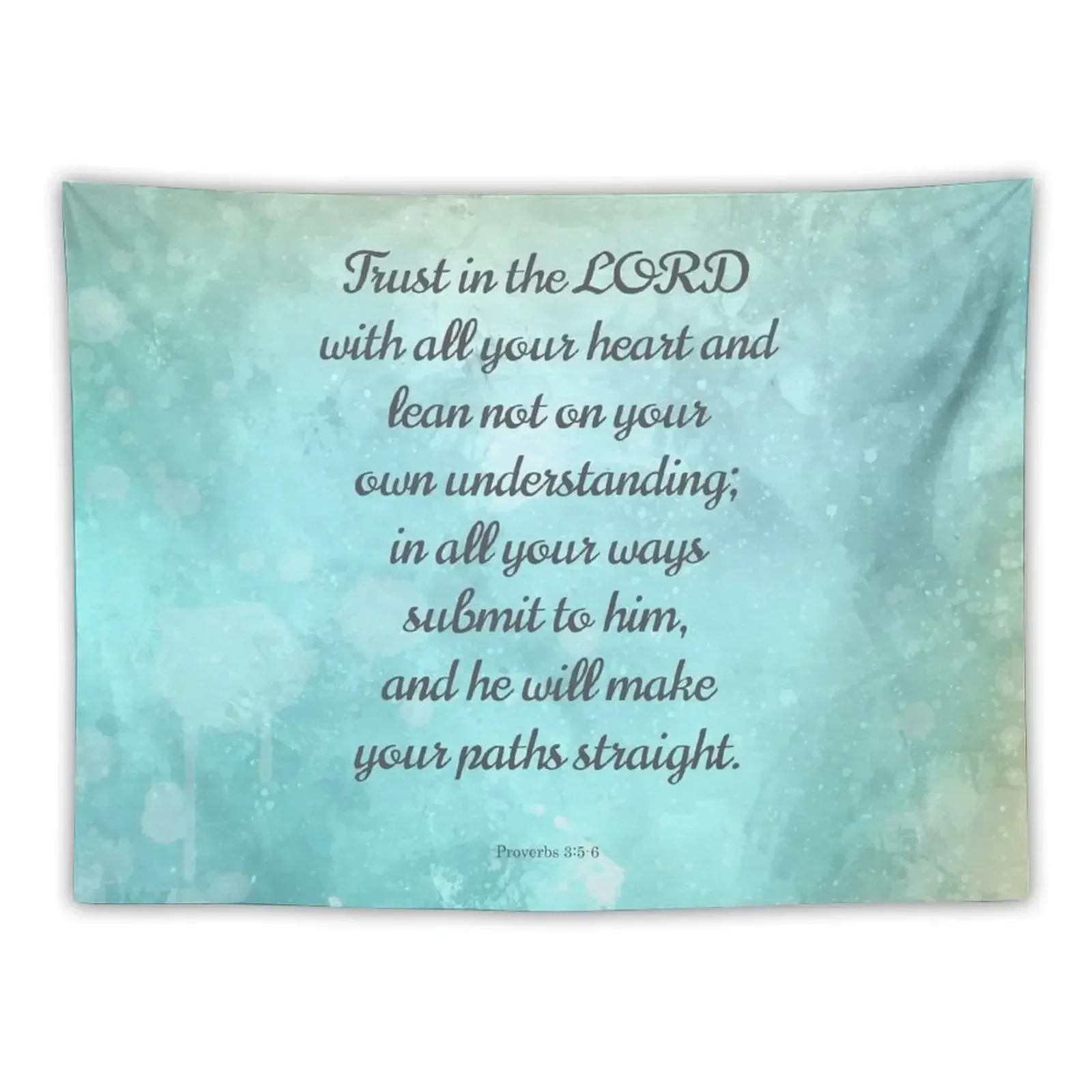 Proverbs 3:5-6 Encouraging Bible Verse Tapestry Wallpaper Decoration For Bedroom Wall Carpet Living Room Decoration Tapestry