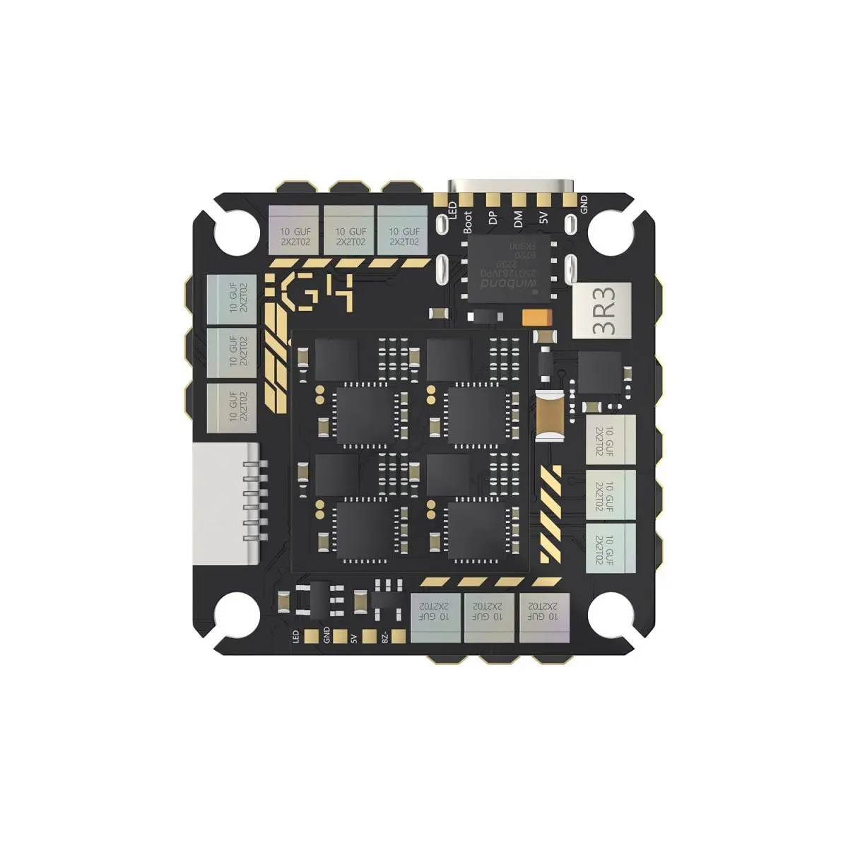 GEPRC TAKER G4 45A AIO FC ESC - 2-6S FPV Drone Flight Controller، G473 MCU، Betaflight متوافق مع Freestyle/Racing Quadcopte
