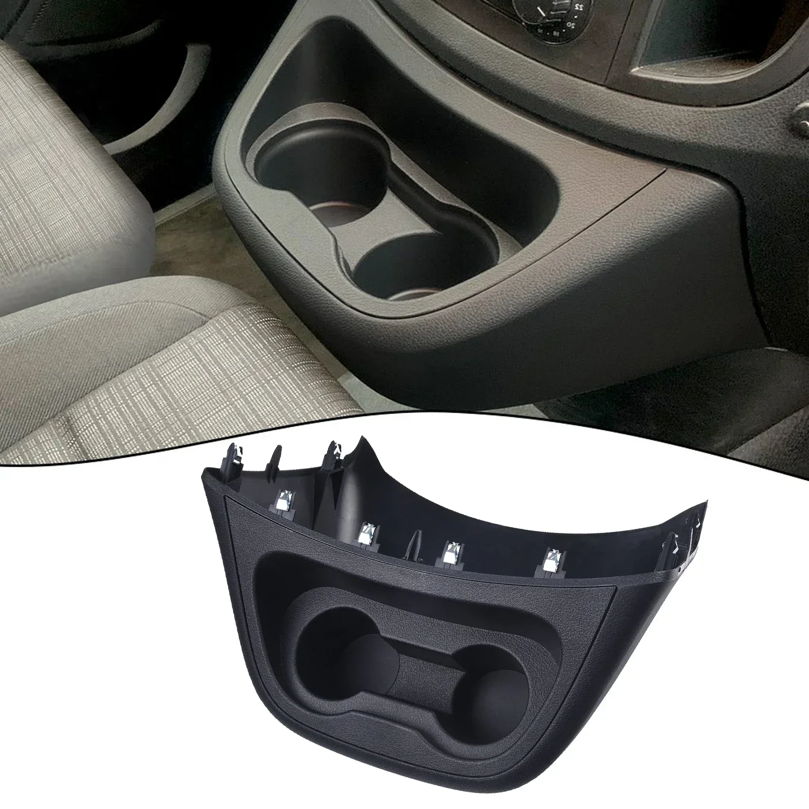 Painel de suporte de copo de controle central com conjunto de base para mercedes-benz vito metris w447 2016-2023 peça de carro de substituição modificada