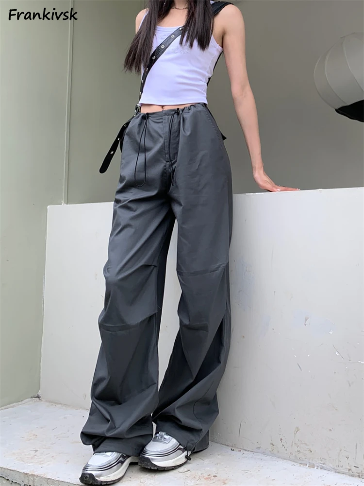 

S-5XL Pants Women Casual All-match Japanese Safari Style Hotsweet Pleated Mopping Hip Hop High Street Hipster Trousers Autumn