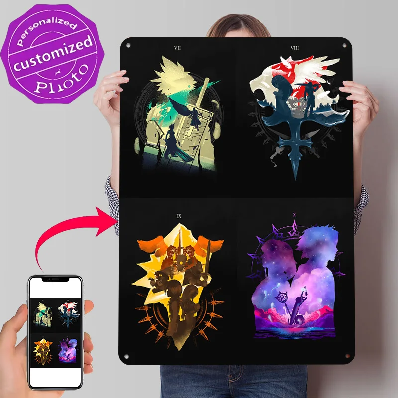 Fantasy Set Poster Retro 3D Printed Metal Signs Customized Wall Hanging Gift for Living Room Decorations Article Decoration Art