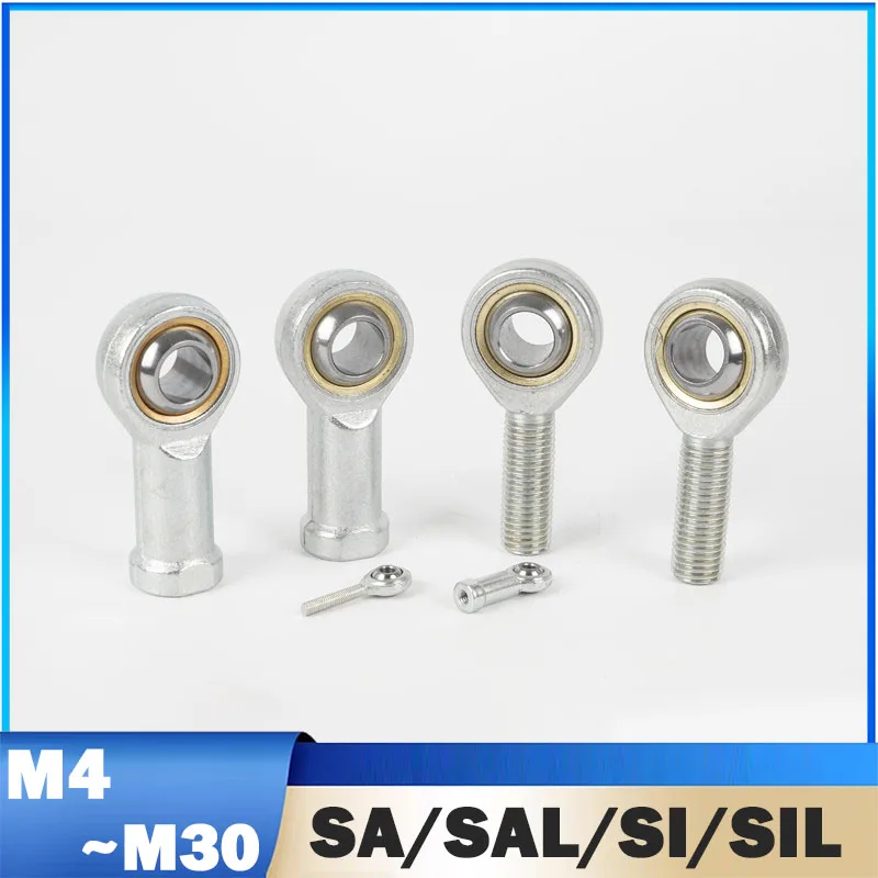 1Pcs Rod End Spherical Bearings Male/Female SA/SAL/SI/SIL 5 6 8 12 14 16 18 20 22 25 28 30TK Ball Head Fisheye Joint