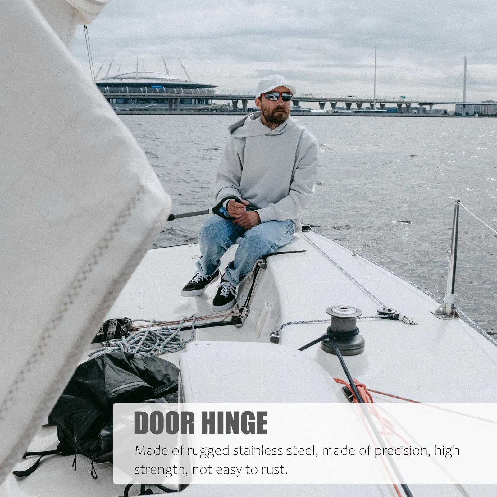 

2 шт. усиленных дверных петель из нержавеющей стали, утолщенные, высокопрочные, с бесшумным вращением, для яхт, автодомов, мебели, шкафов, ворот, окон