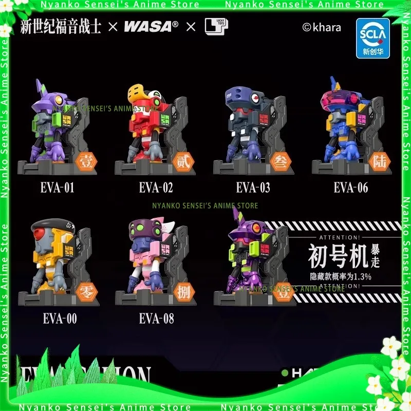 

In Stock NEON GENESIS EVANGELION EVA Blind box confirmed Style Anime Models Toy Doll Decorative Ornament Collectible