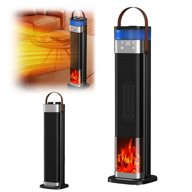 

Smart Flame Effect Electric Heater Standing Fireplace Humidifier Portable Warm Air Heater For Home Bedroom Living Room Winter