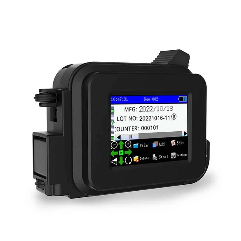 Classic-Mini Handheld 12.7Mm Portable Inkjet Printer QR Barcode Text Logo Image Batch Number Coding Machine US Plug
