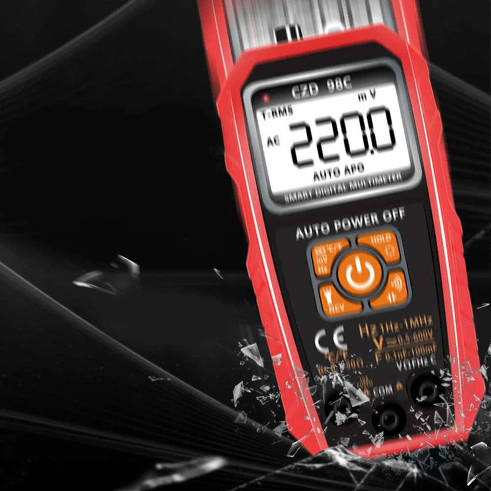 

Lightweight Digital Multimeter Auto Range Voltage Current Tester with Flashlight Large LCD Screen for Electrical Distribution