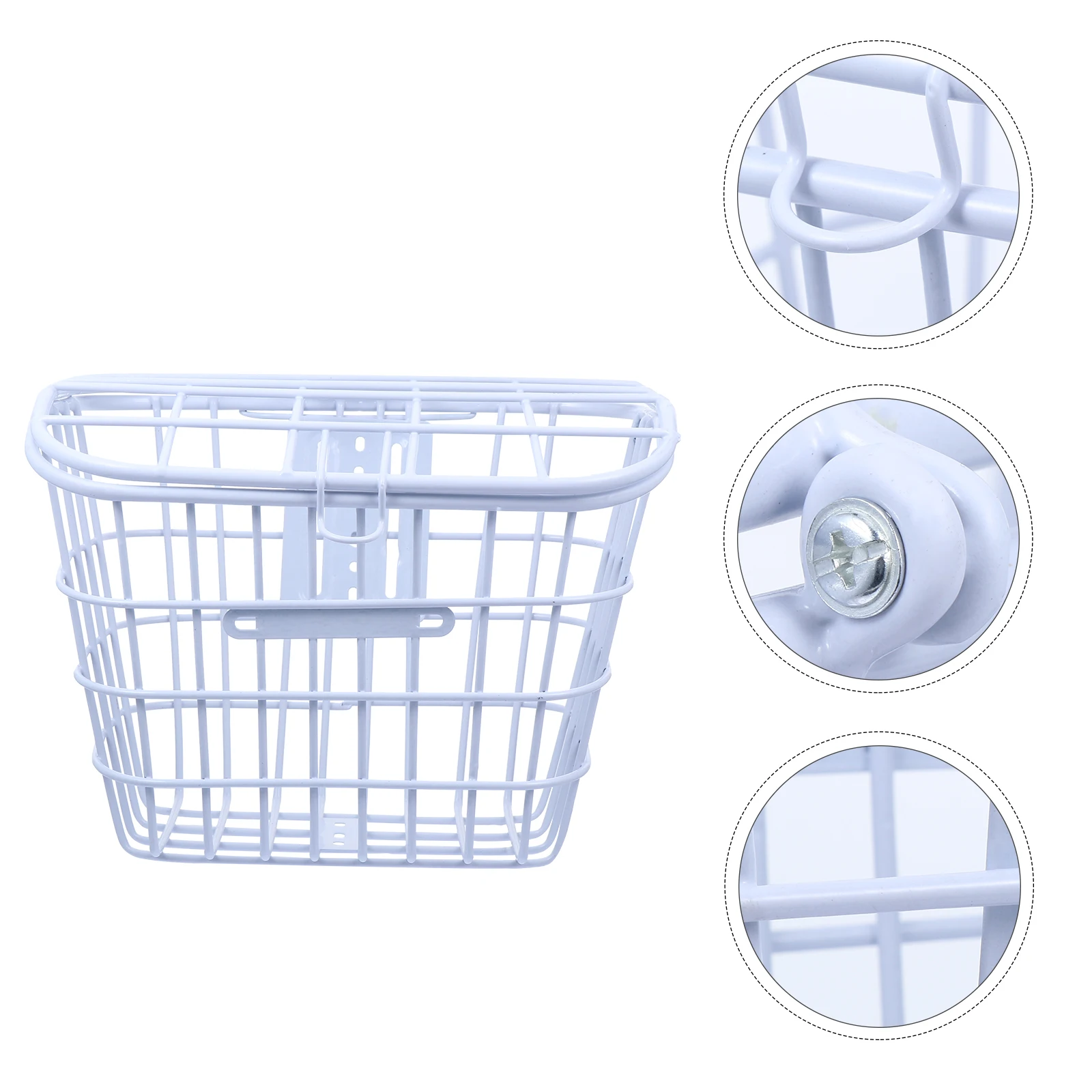 

Basket Front Adult Thickened Car with Cover Storage Bike Container White Parts