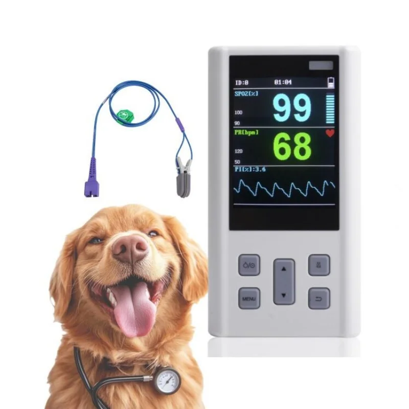

Portable Veterinary Use OLED Display Finger Pulse Oximeter for Animal Health Monitoring