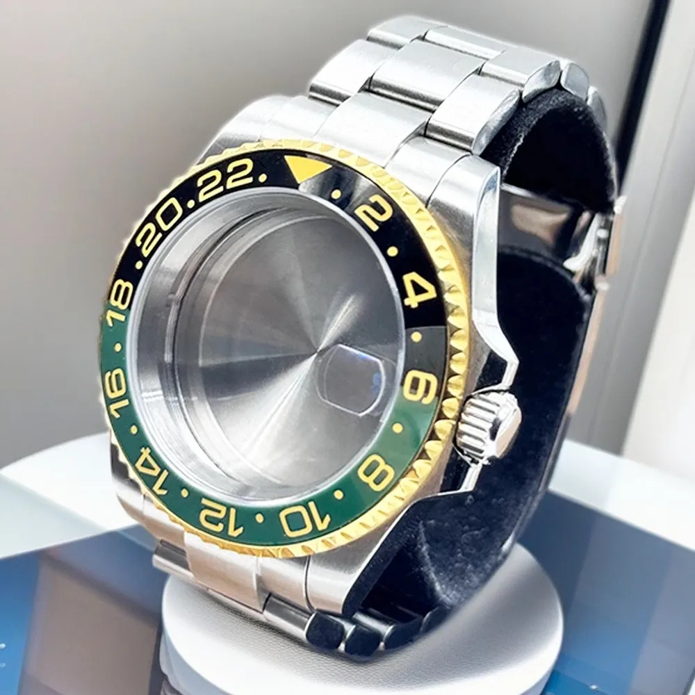 Серебряные часы NH34 NH35 NH36 NH38 NH39 NH70 Механизм Корпус 40 мм 28,5 мм Циферблат Подкорпус Безель Керамический сапфир Адаптированный