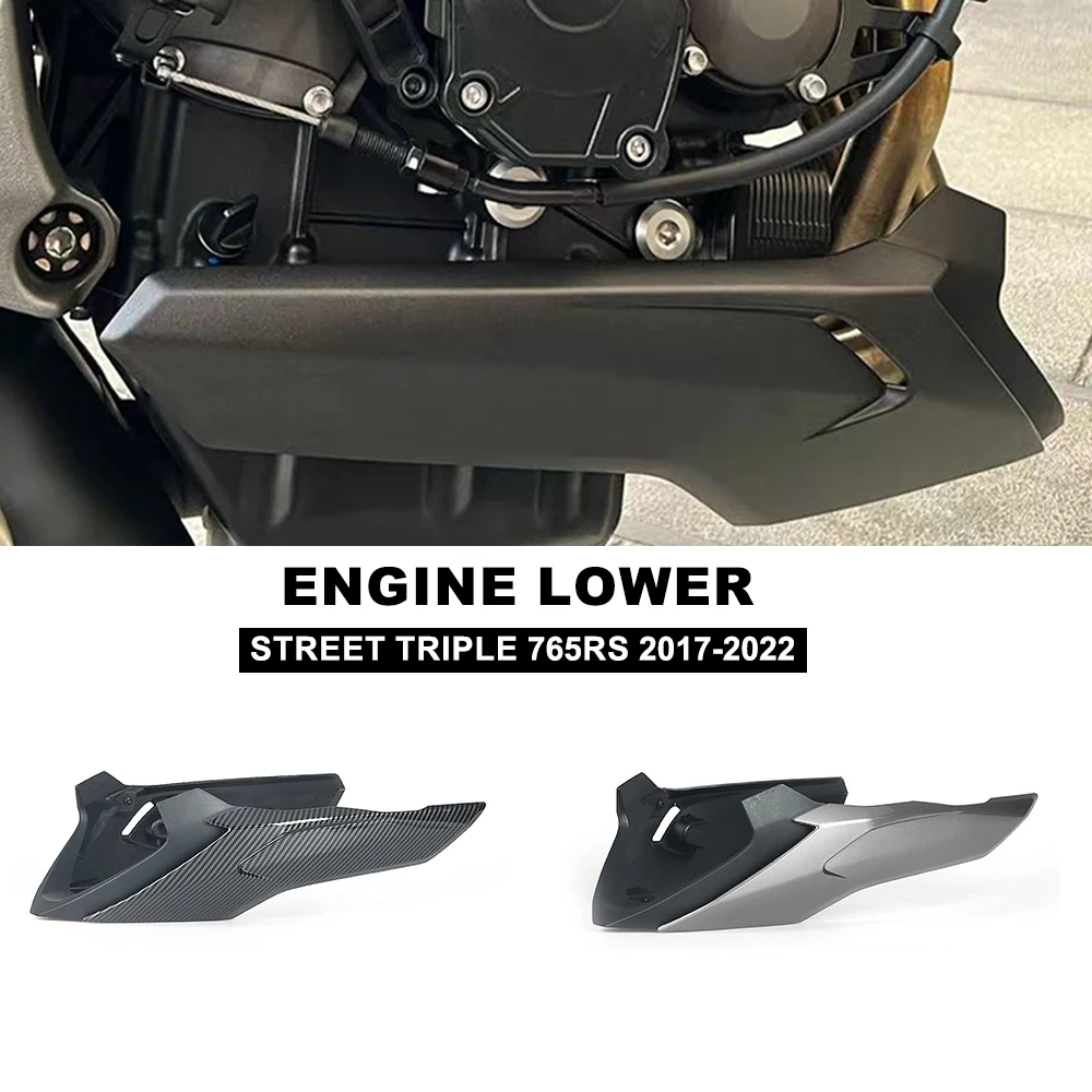 

2017-2022 For Street Triple 765 RS 765RS Motorcycle Engine Lower Spoiler Body Bellypan Fairing Protector Guard Chassis Shield