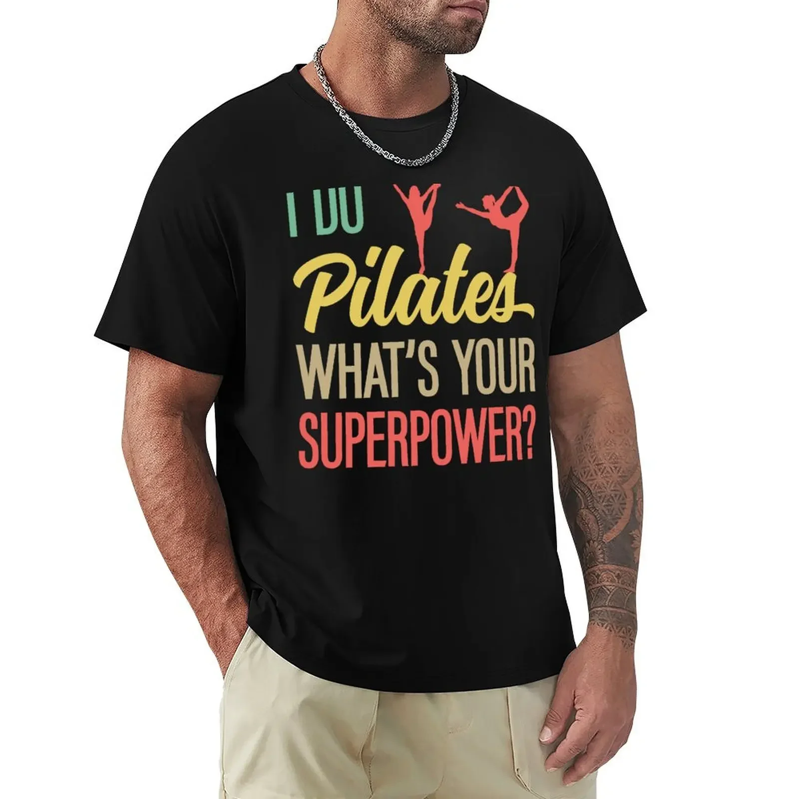 

I Do Pilates Funny Pilates Instructor T-Shirt quick-drying vintage graphic tee mens clothing