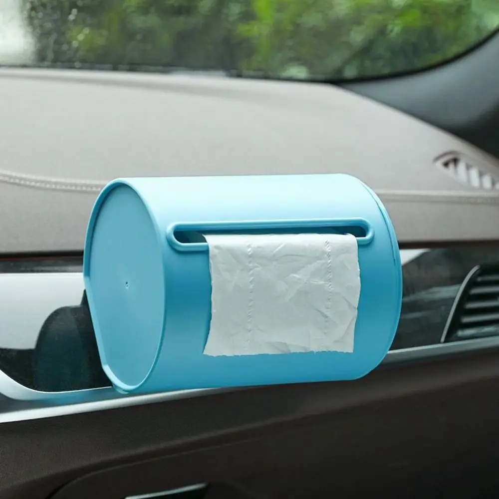 Wall-mounted Roll Paper Box Anti-slip Convenient Tissue Organizer Plastic Punch-free Napkin Storage Box Kitchen Diner