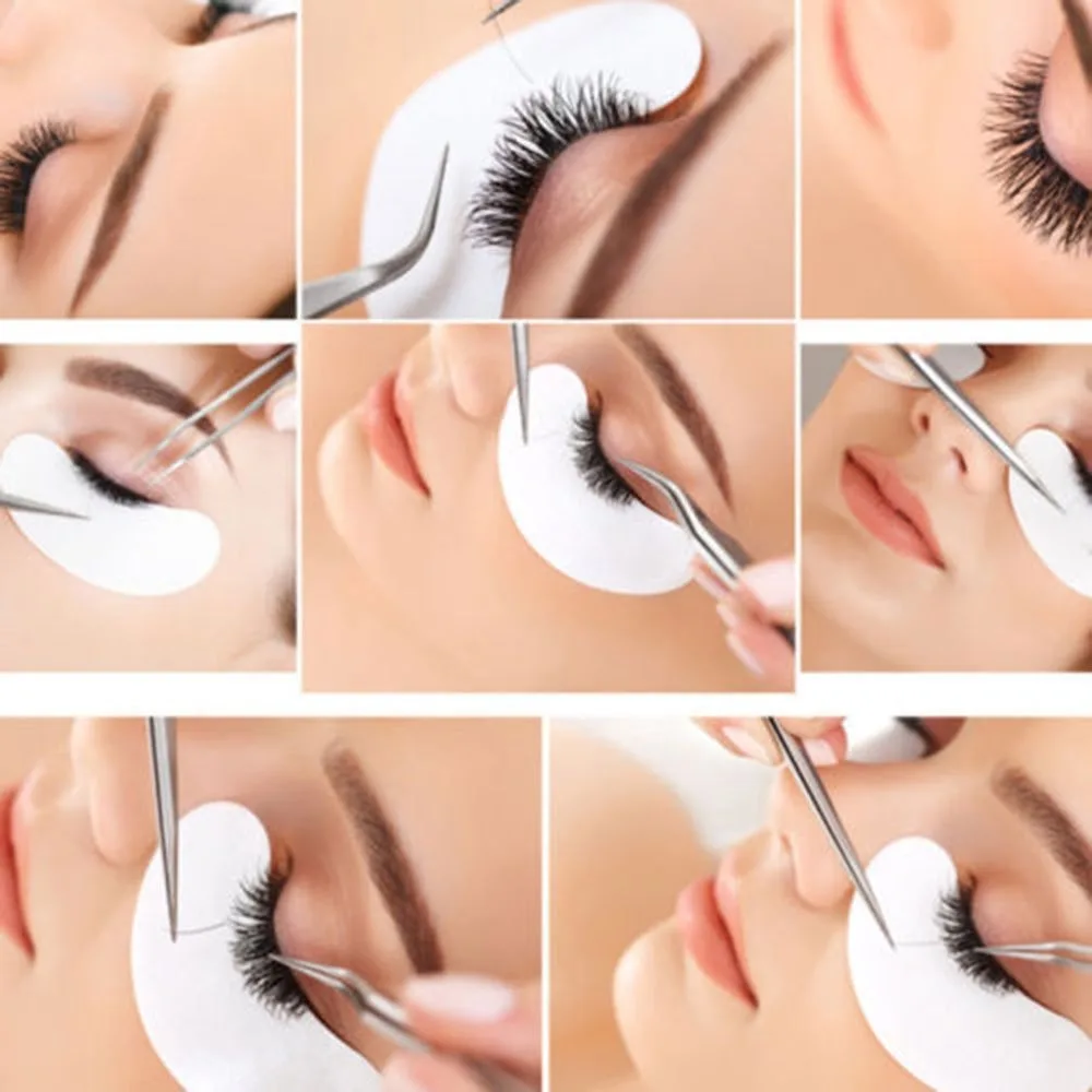 10 Stück hochwertige Salon Pfropf wimpern Wimpern verlängerung fusselfrei unter Augen gelpads Augen papier pflaster