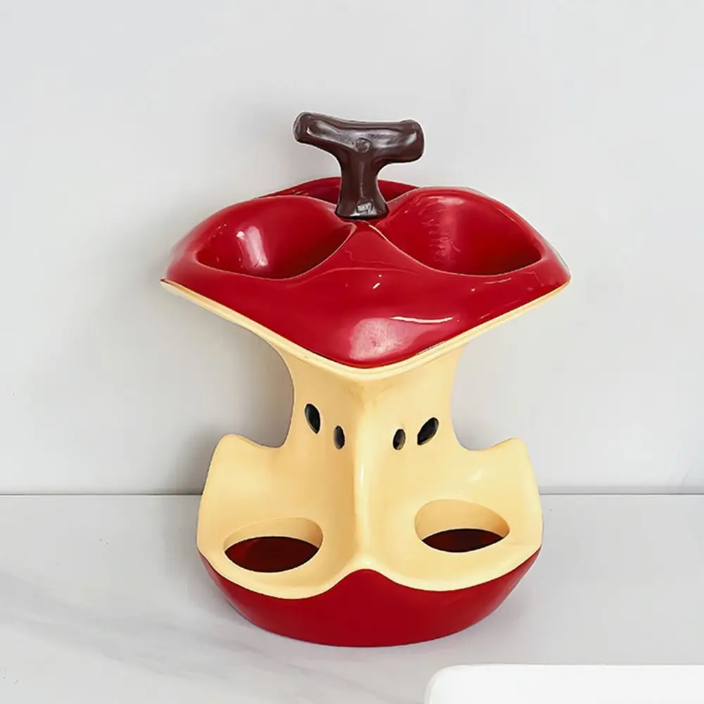 3 Holes Electric Toothbrush Holder Apple Plastic Toothbrush Storage Rack Easy-to-Use Makeup Brush Storage Rack
