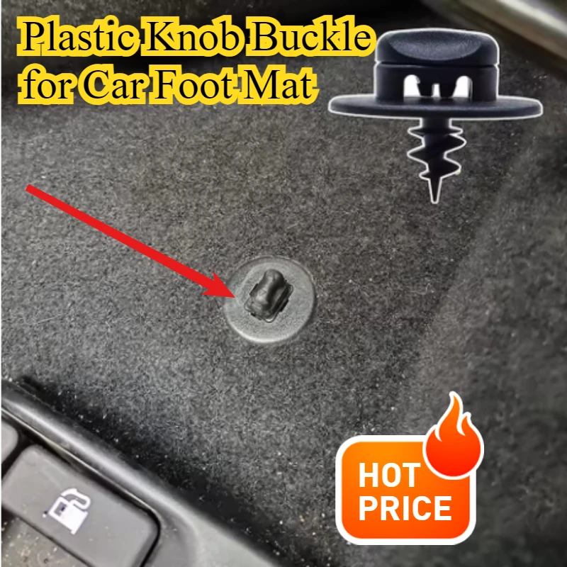 Floor Mat Fixing Clips Screw Oval Hole Turn Twist Lock Grip Buckle for Select European Cars