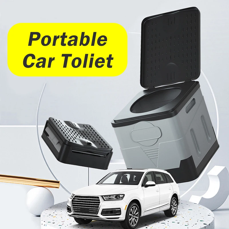 

Portable Car Toilet Outdoor Camping Toilet Trash Can Movable Toilet Bathrooms For Car Travel Trip Camping Large Storage Box