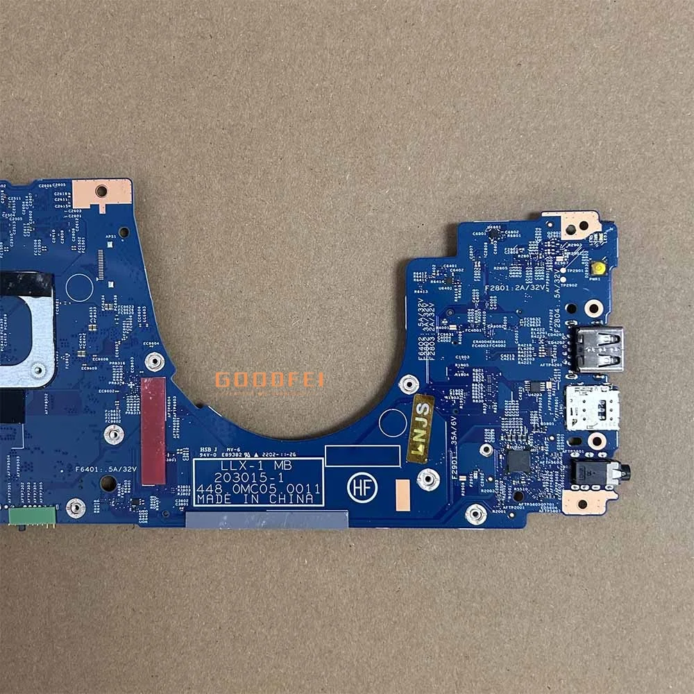 X13 اليوغا Gen 2 اللوحة الأم للكمبيوتر المحمول اللوحة الرئيسية 203015-1M مع I5-1145G7 RAM 8G 16G 100% اختبار موافق لينوفو