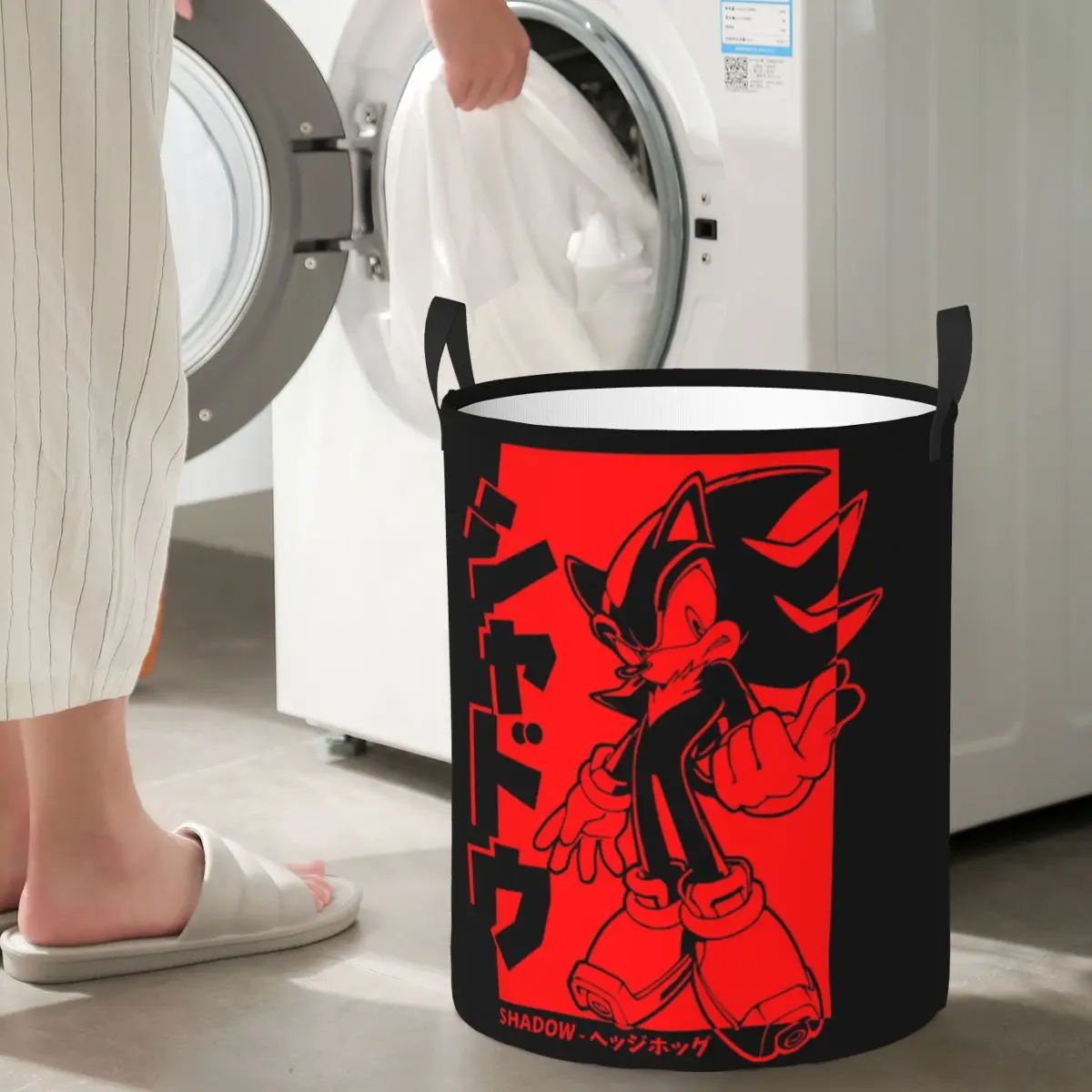 Japanese Shadow The Hedgehog Foldable Laundry Baskets Dirty Clothes Home Organizer Large Waterproof Box For Home Kids - Image 4