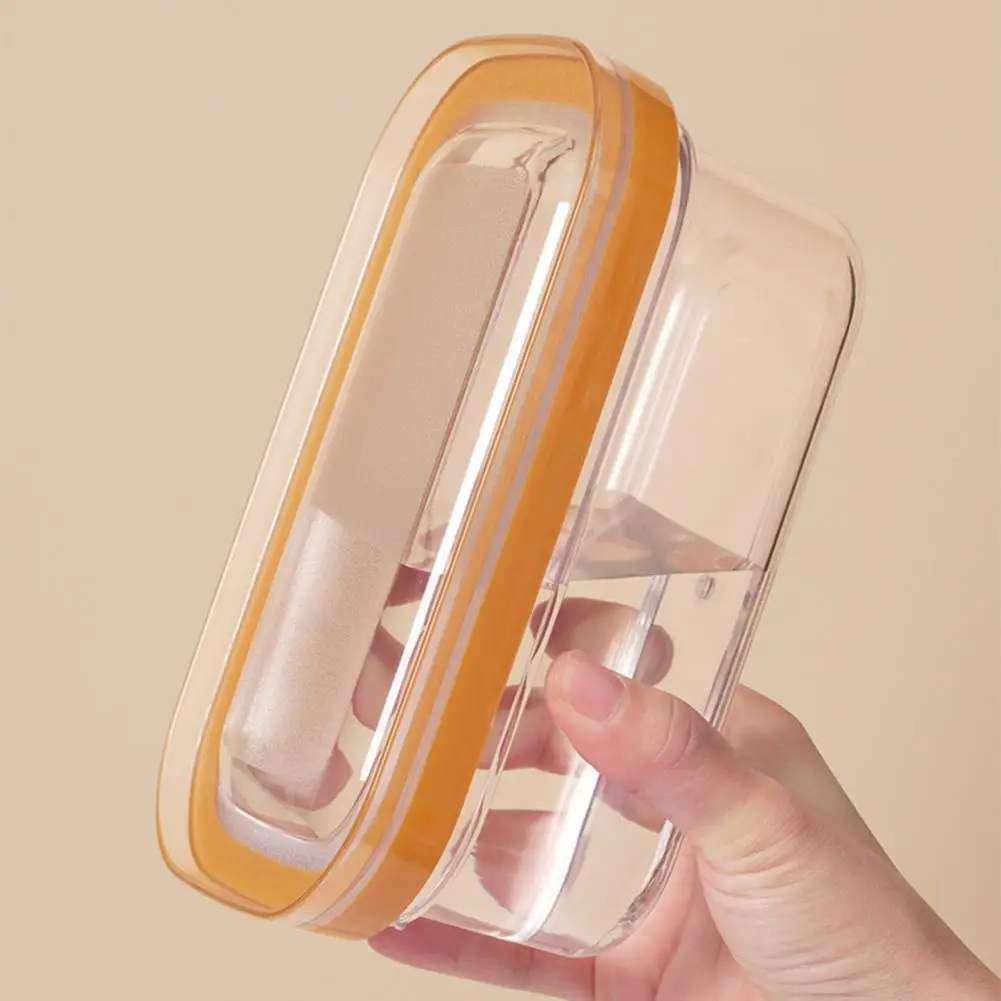 Easy Butter Divider Stainless Steel Butter Slicer Container with Airtight Lid for Fridge Storage Cutting Wire Dish Box for Easy