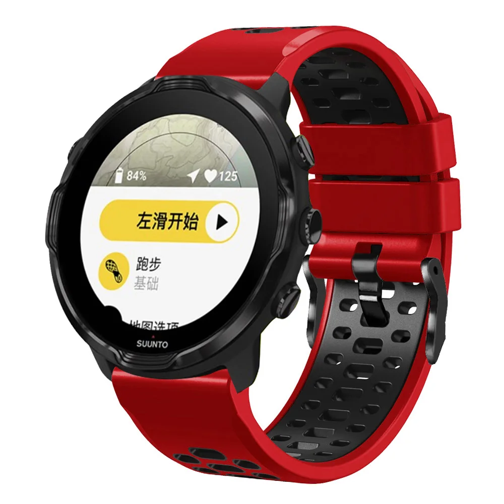 6 Stück Uhrenarmband-Schlaufen – Kompatibel Mit Suunto 9/9 Baro/7, 24 Mm, Silikon, Weiß