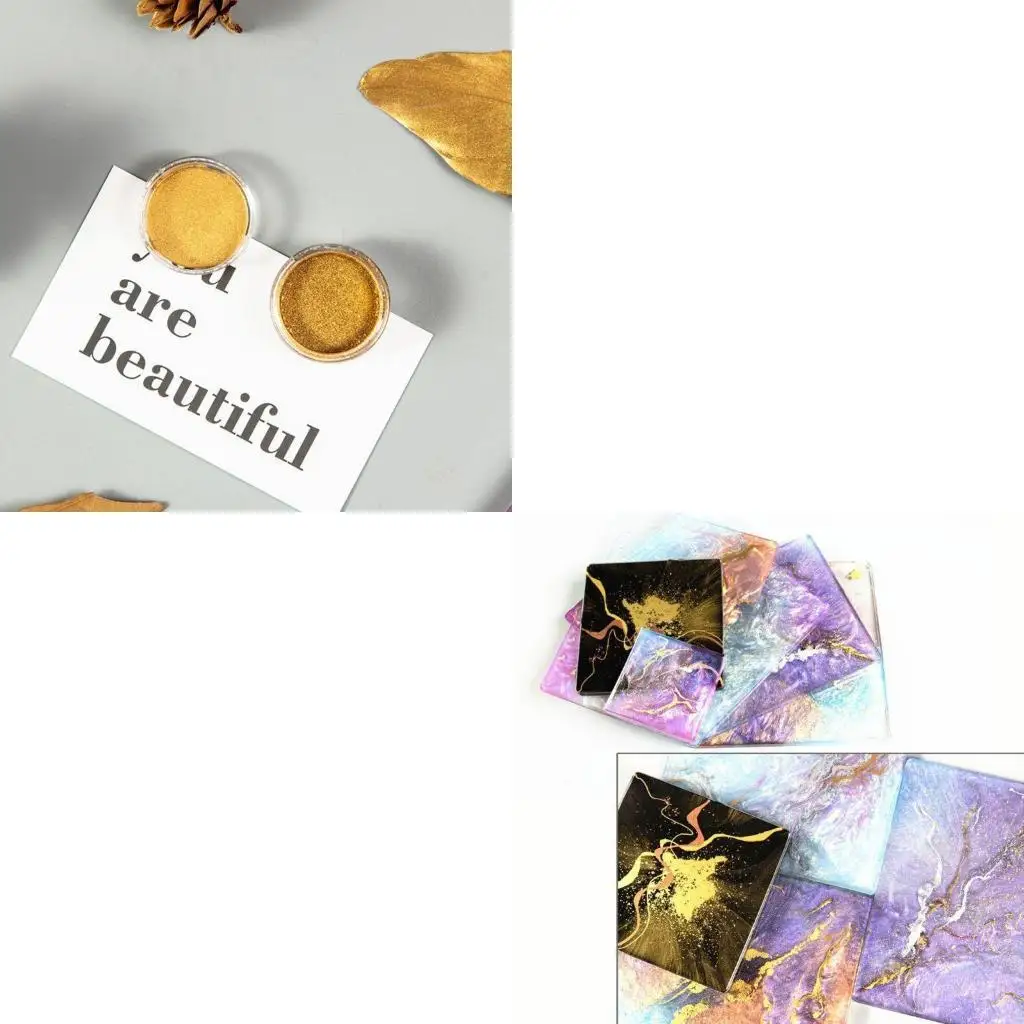 

9HJK Мраморный металлический пигментный эпоксидный наполнитель цветовой блестящий жемчужный порошок для ремесла DIY