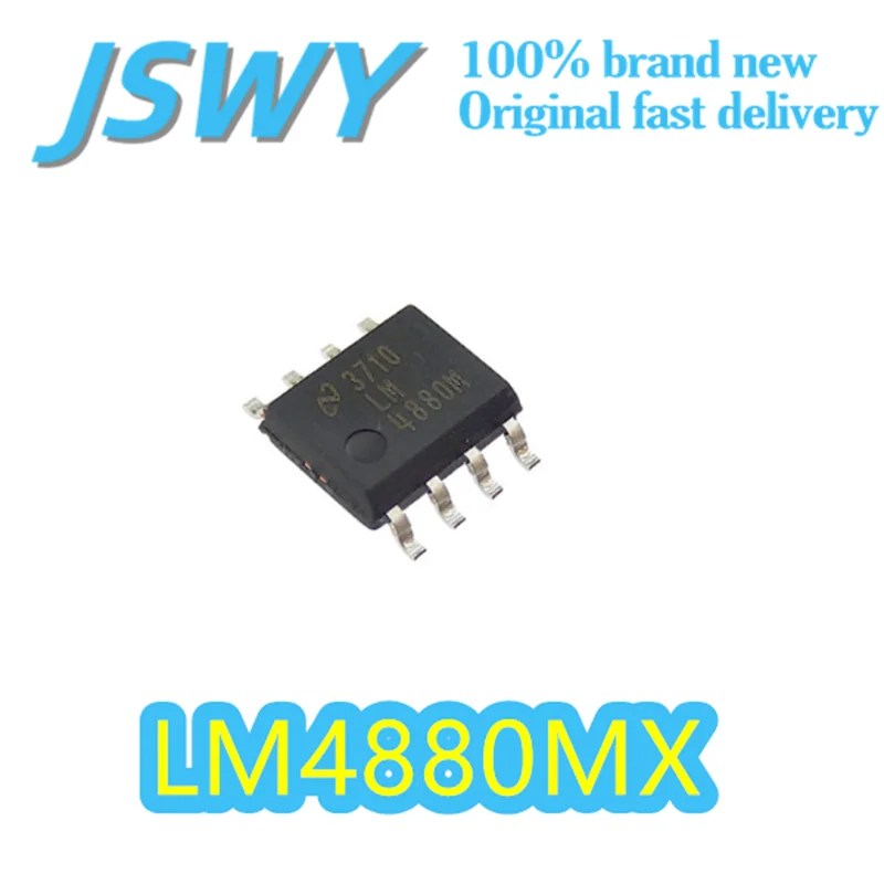 

(5/50 pieces) LM4880MX Silk Print 4880M 8-SOIC Package Audio Power Amplifier 4 Dual Channel Original Quick Shipping