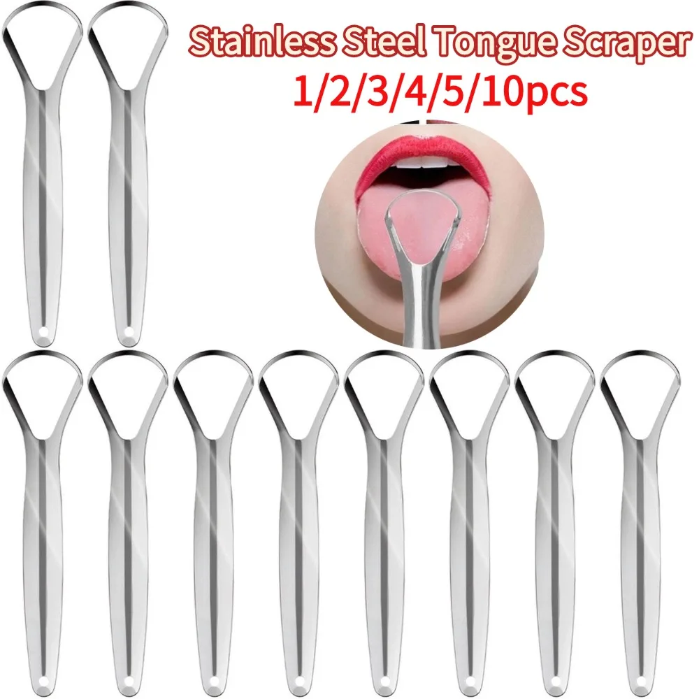 

Скребок для языка из нержавеющей стали, очиститель свежего дыхания, зубная щетка для языка с покрытием, гигиена полости рта, уход за полостью рта, устранение неприятного запаха изо рта
