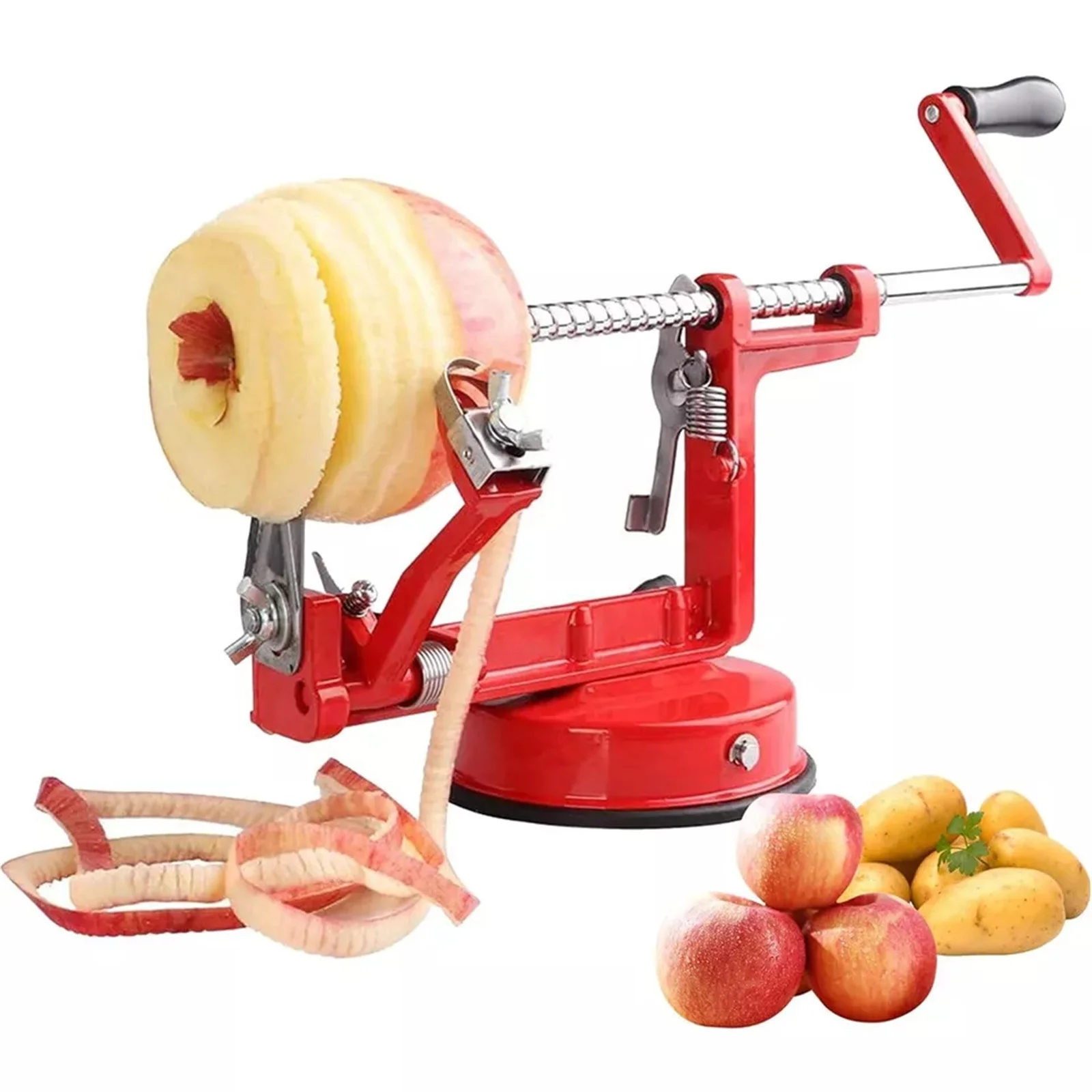 

3-in-1 Kitchen Tool Apple Fruit Corer Slicer Peeler Slinky Machine Potato Cutter