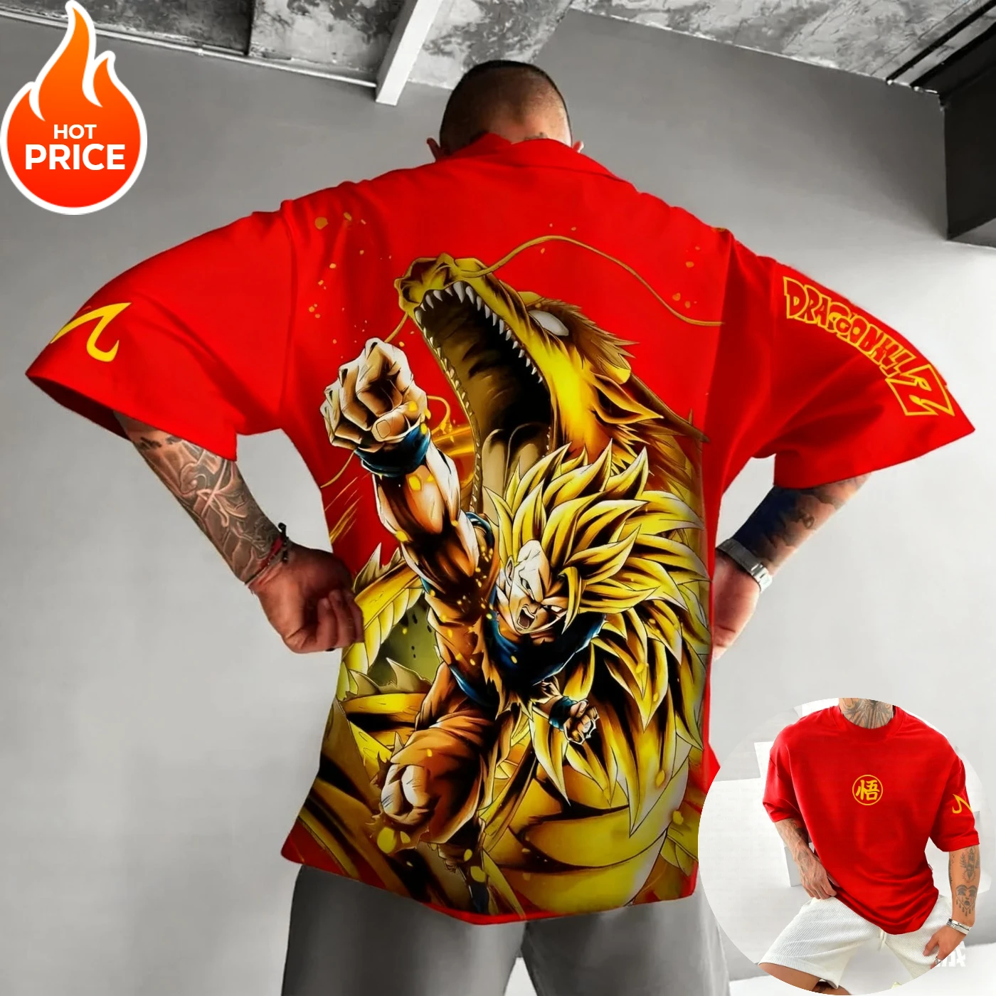 슈퍼 사이언 스트리트웨어 손오공 드래곤볼 하라주쿠 여름 티셔츠 남성 빈티지 오버사이즈 여성 캐주얼 반팔 유니섹스 티