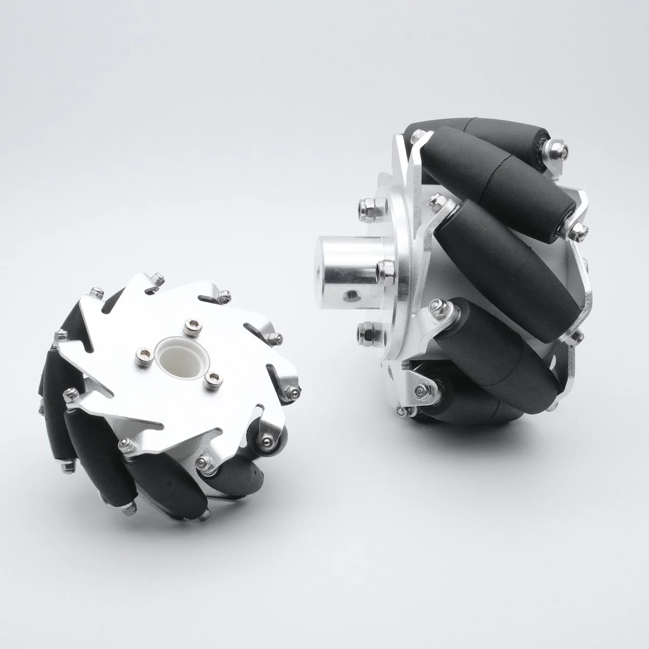 4 koła/zestaw Omni Metal Mecanum koło 60mm 75mm 100mm 127mm dookólne koło DIY inteligentny pojazd ze sprzęgłem — zdjęcie 6
