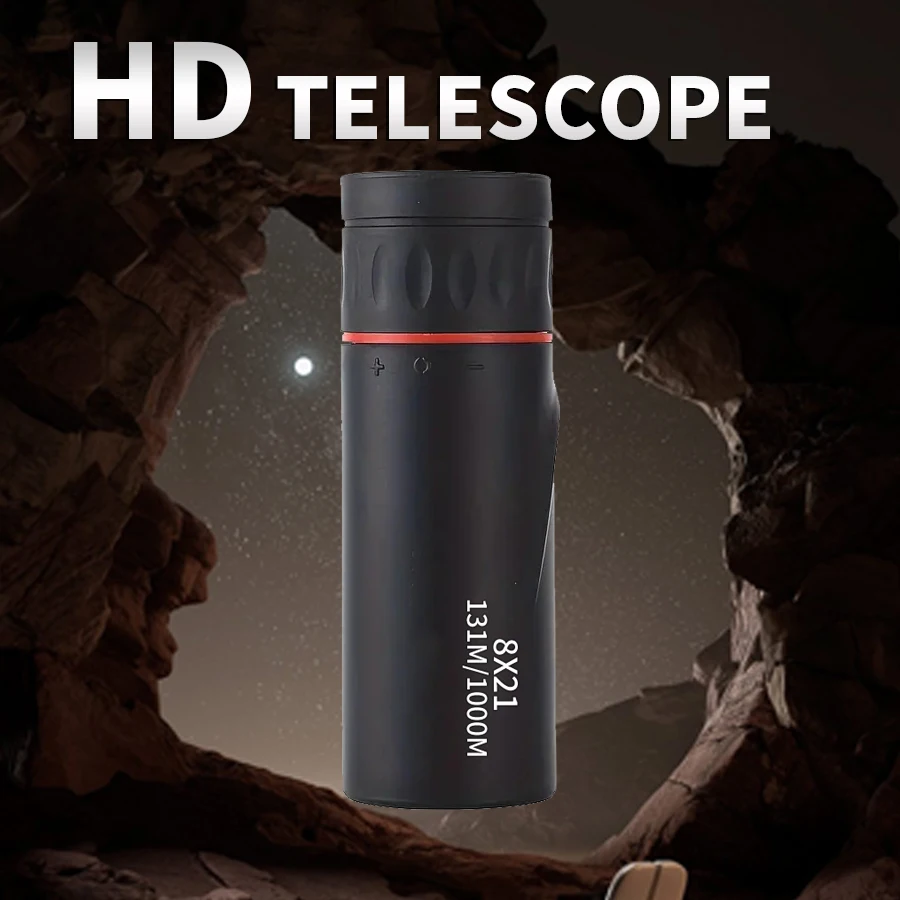 HD Monocular 8X21 Telescope Mini Portable Suitable for Outdoor Camping, Traveling, Hunting, and Watching Concerts