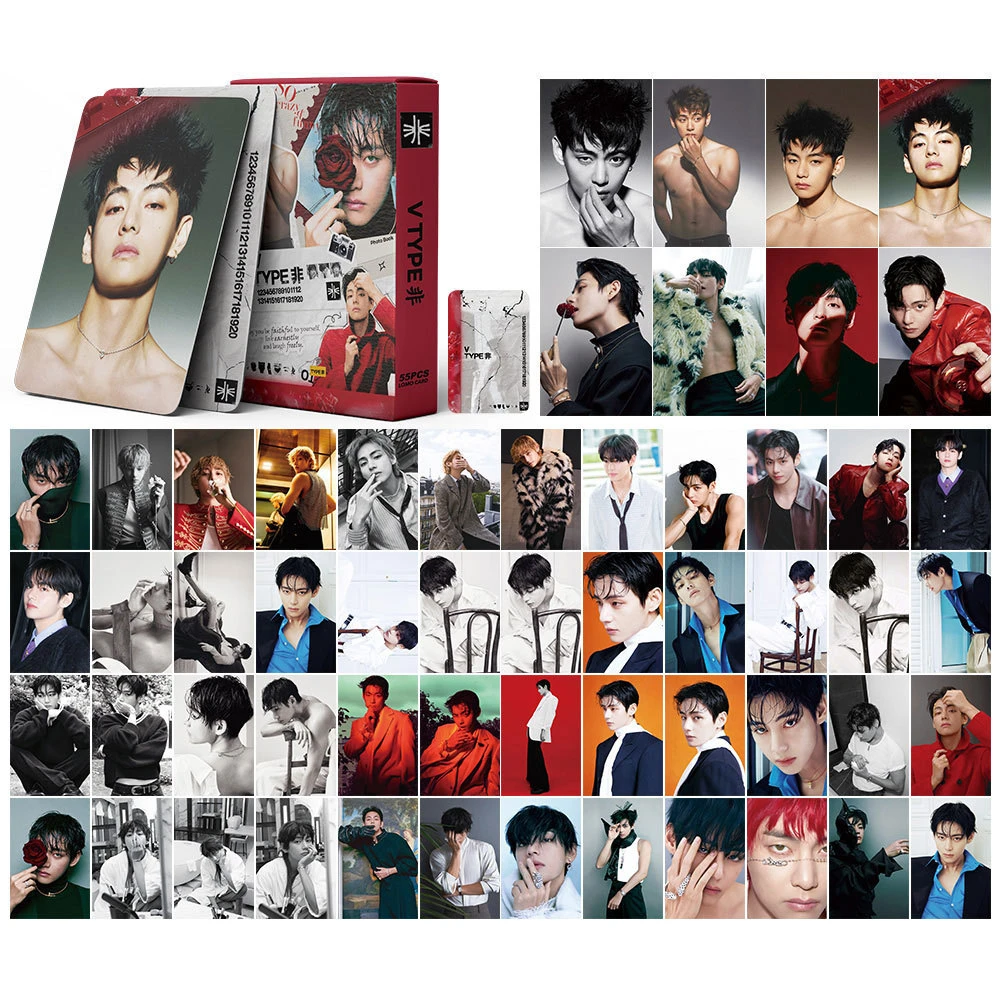 55PCS Kartu Foto Idol KPOP VTY - Anime Merch Ideas ulasan dan harga
