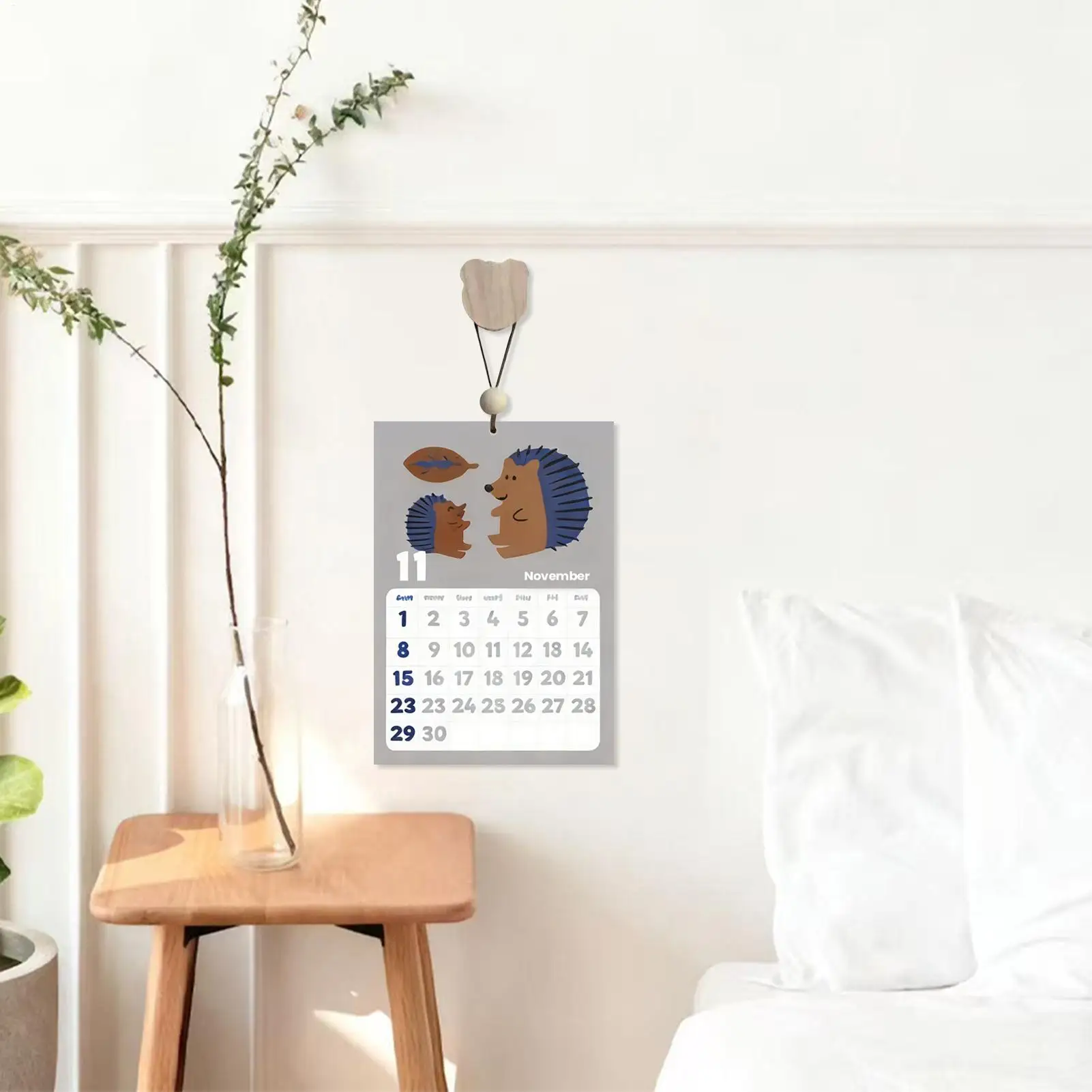 2026 Wall Calendar Pony Cute Tear-Off Planner With Rope Daily Planner Calendar For Reading Health Mental Study School Task Home