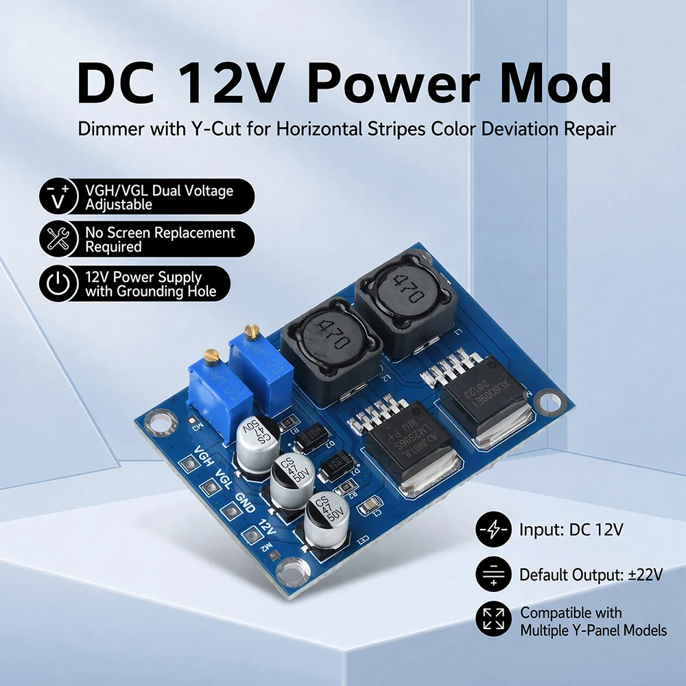 VGH VGL DC Logic Module Repair LCD Panel Broken Y Color Abnormal Horizontal Line LCD Screen Technical Modification DC Small Boar